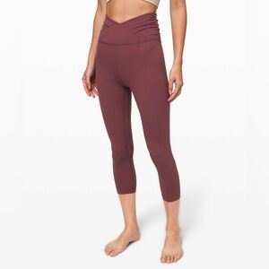 Lululemon Align Crop 21" *Cross Waist - antique bark